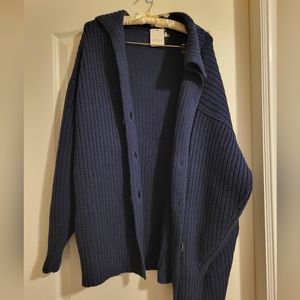 Free People Navy Blue cardigan size XS